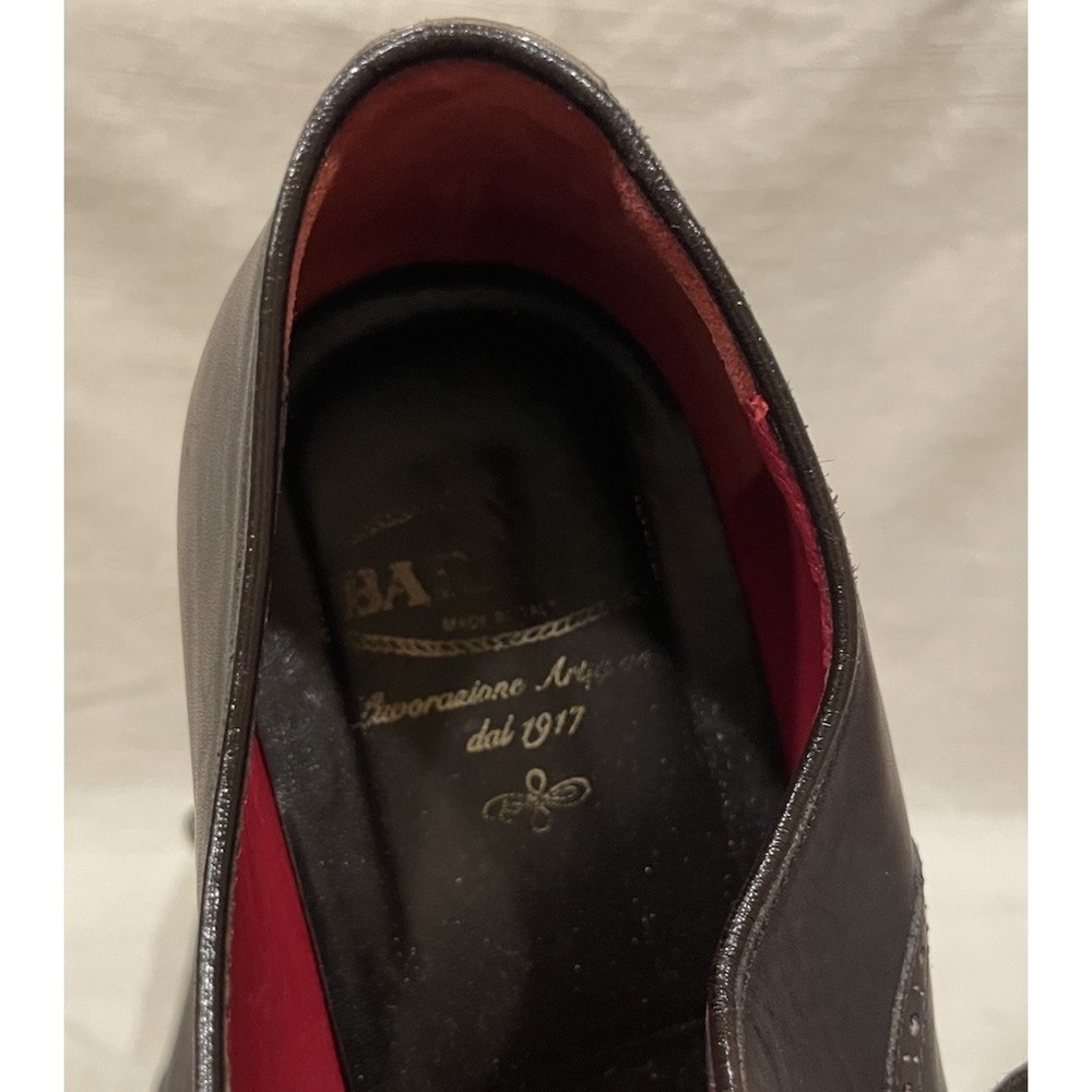 BARRETT Oxford Dark Brown Leather Full Brogue Wingtip Dress Shoes Men's Sz 10.5 - Picture 11 of 16